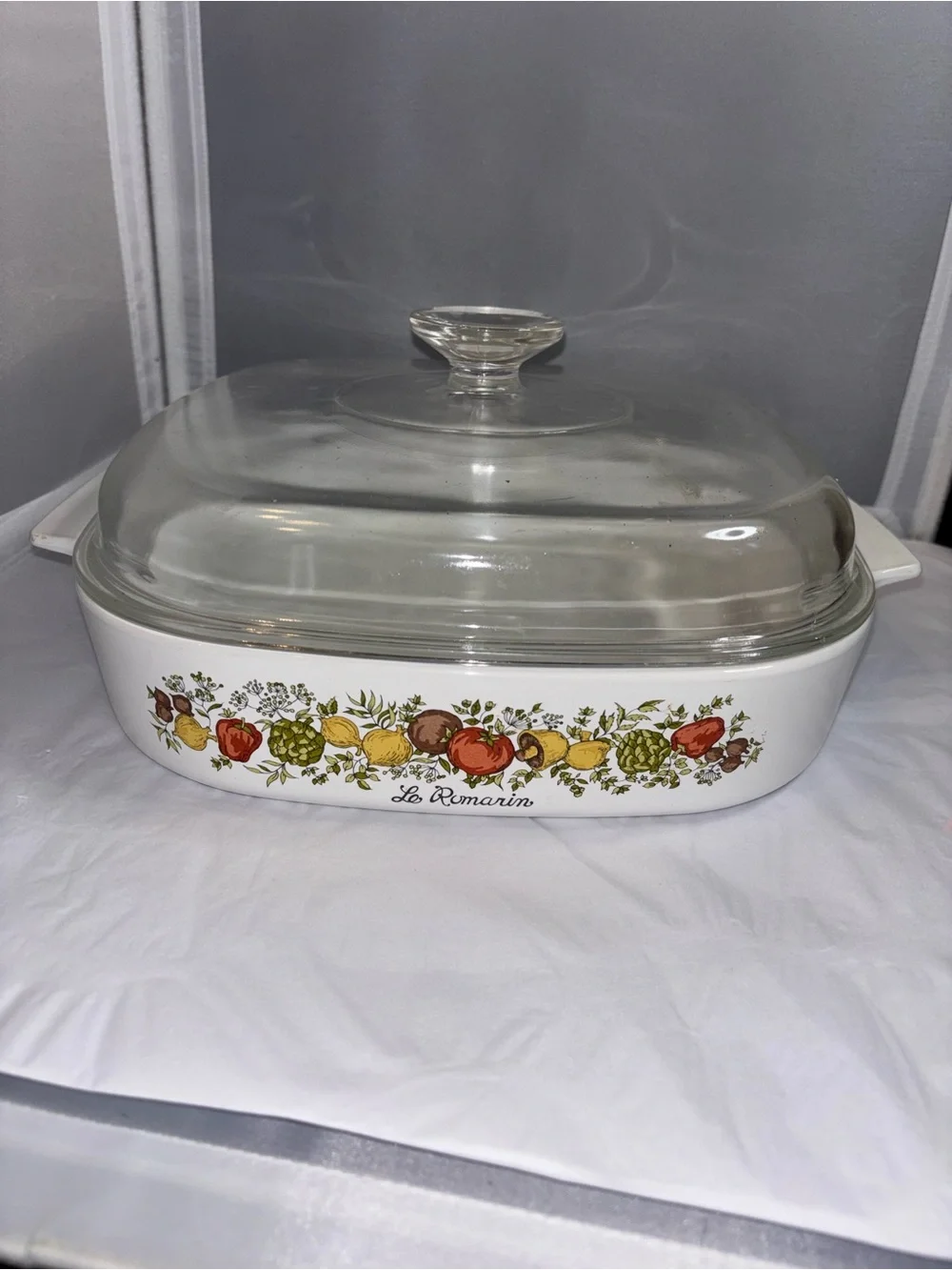 Corningware white ceramic